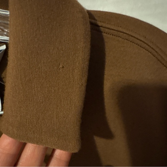 NWOT Spanx® Airessentials Polo Top Women's Size Small Buttery Soft Cocoa - Picture 4 of 8